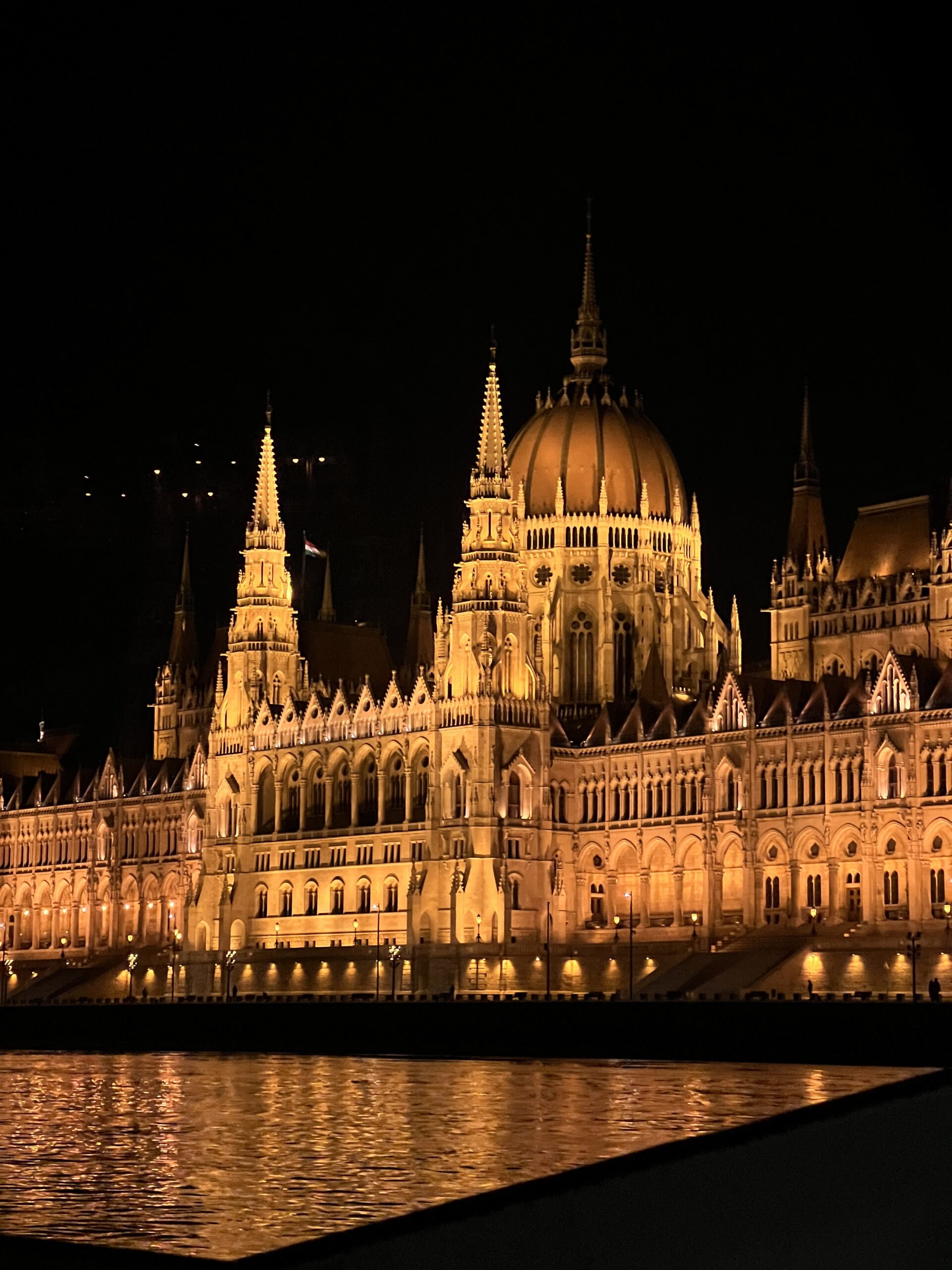 Hungarian parliament at night